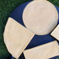 Homemade Samosa Pastry Sheets/Pockets A picture of Homemade Samosa Pastry Sheets/Pockets.