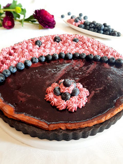 Käsekuchentarte mit Heidelbeeren Rezepthauptbild