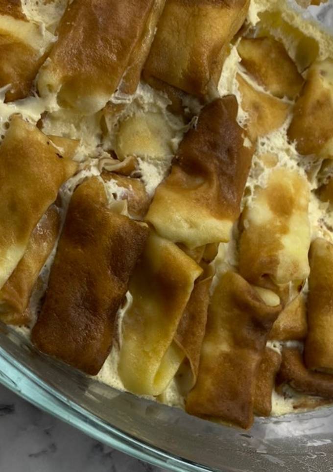 Налисники з сиром запечені з сметаною 🥞