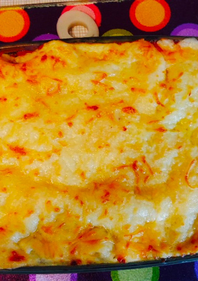 Una foto de Lasaña de espinacas y brécol