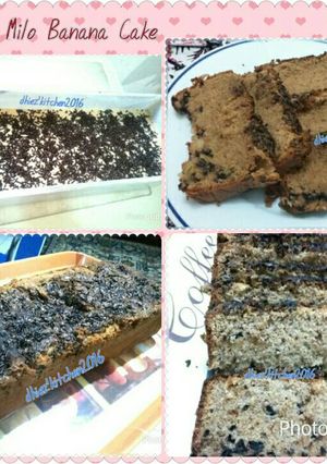 Foto resep Choco milo banana cake