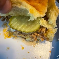 A picture of Juicy, hint of spice chicken sliders.