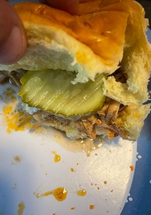 A picture of Juicy, hint of spice chicken sliders.