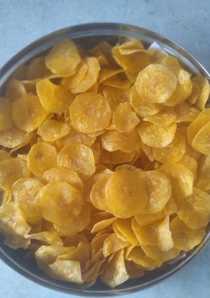 A picture of Banana Wafers - Kerala style.