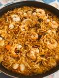 Seafood Fideuá Rossejat with a Touch of Oven Finish