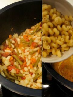 Una foto de Sopa minestrone