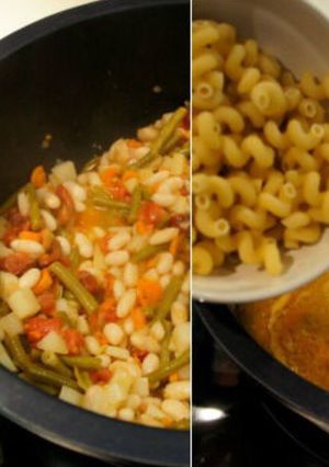 Una foto de Sopa minestrone