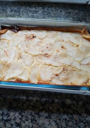 Una foto de Tarta Clementina (agridulce con peras)