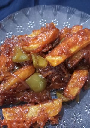A picture of Honey Chilli Potato.