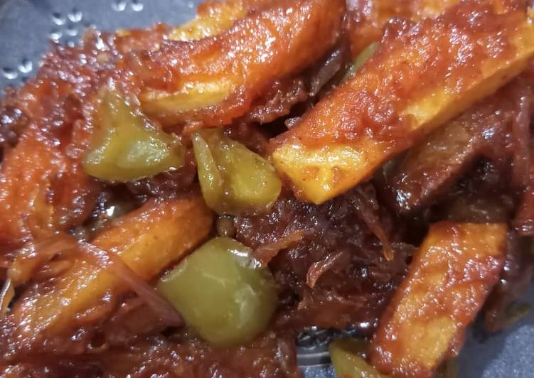 Recipe of Perfect Honey Chilli Potato