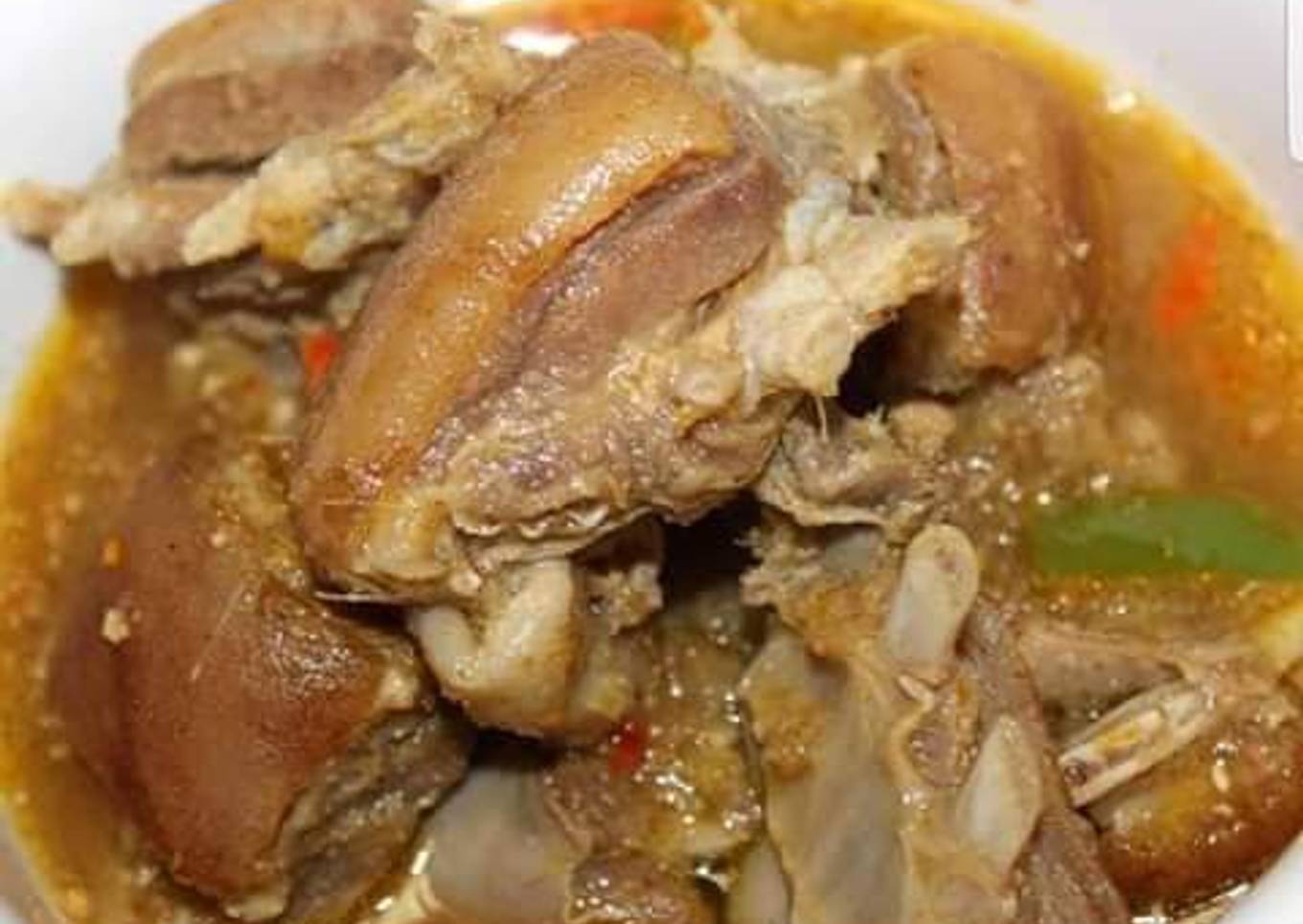 Goat meat pepper soup
