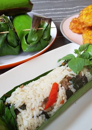 Foto resep Nasi Bakar Ati Ampela+Teri