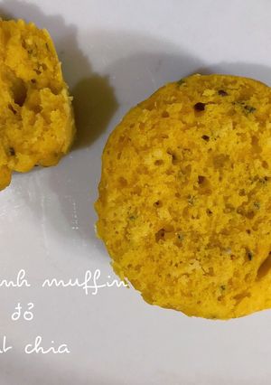 Hình của món Bánh muffin bí đỏ hạt chia.