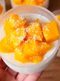 Mango Coconut Milk Pudding