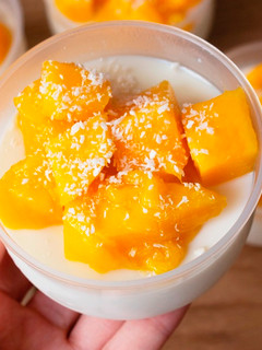 【COOKING BUBU】夏日消暑一流 芒果椰奶凍|mango coconut milk pudding | マンゴーココナッツプリン 的食譜成品照片