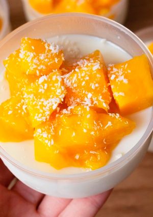 A picture of Mango Coconut Milk Pudding.