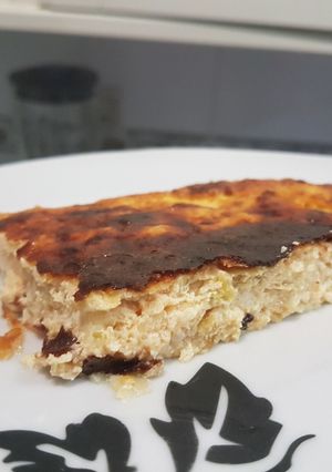 Una foto de Pastel de puerro y pescado