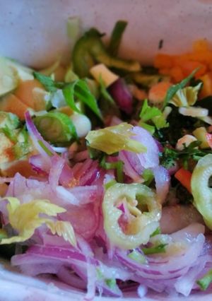 Una foto de Ceviche de verduras