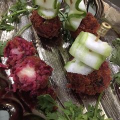 A picture of Rice Beetroot Pops.