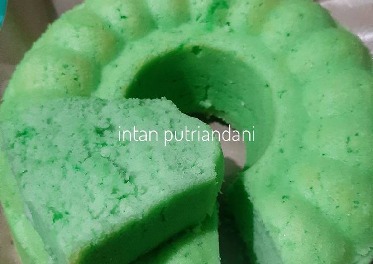 Bolu pandan kukus 2 telur #51