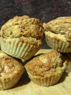 Una foto de Magdalenas de Turrón. En airfryer