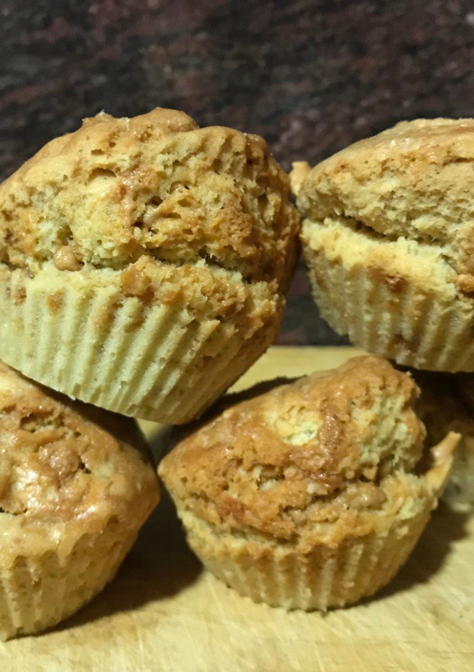 Una foto de Magdalenas de Turrón. En airfryer