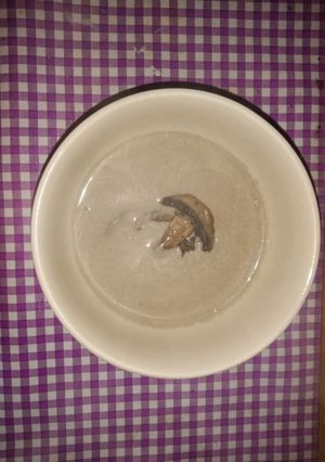 Una foto de Crema de Champiñones a la villas