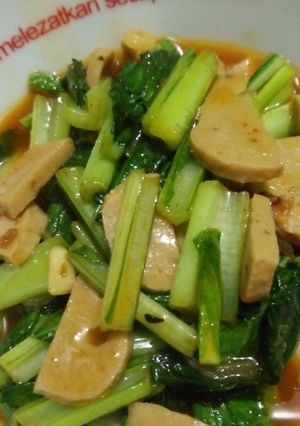 Foto resep Baso sawi hijau pedas manis