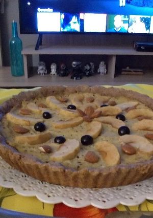 Una foto de Tarta integral de manzana sin azúcar. Apta diabéticos