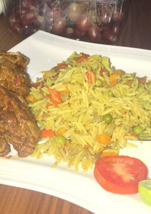A picture of Fried Basmati rice.