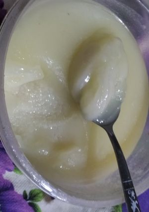 صورة لوصفة سمنه بلدي بالزيت والقشطه