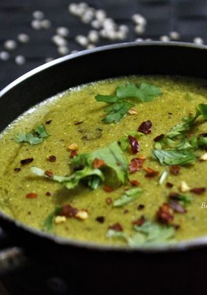 A picture of Jowar Ki Kadhi.