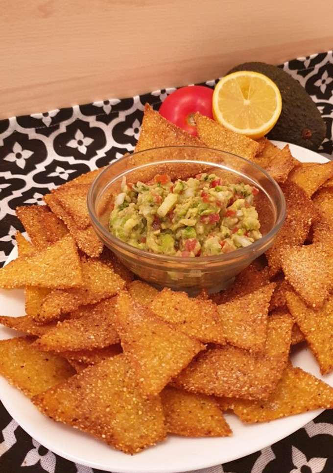 Una foto de Nachos caseros