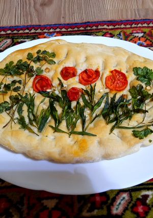 عکسی از دستور فوكاچیا (focaccia)