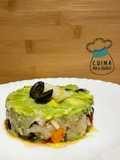 Esqueixada de bacalao