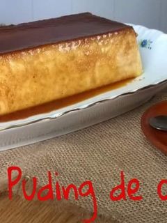 Una foto de Puding de calabaza