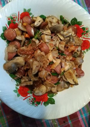 Foto resep Jamur kancing saus tiram
