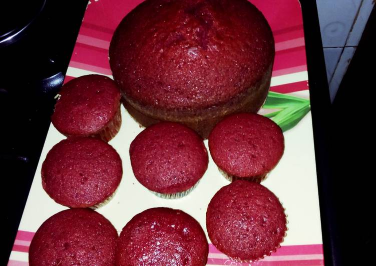 Recipe of Any-night-of-the-week Red velvet cake