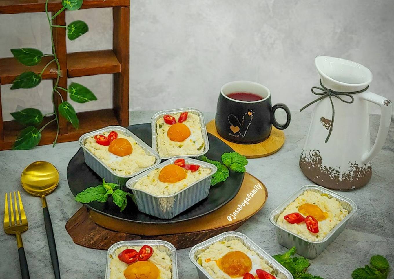 Botok Tahu Jamur Telur Asin