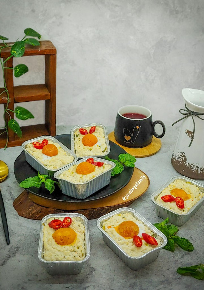 Foto resep Botok Tahu Jamur Telur Asin