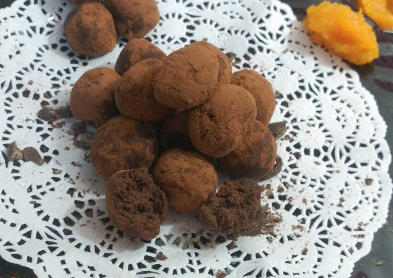 Trufas de calabaza especiadas