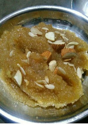 A picture of Suji ka halwa.