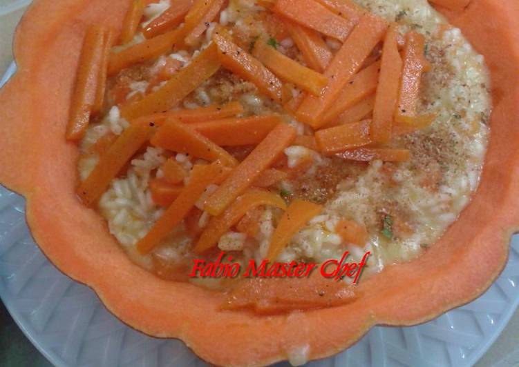 Recipe of Favorite Risotto con Zucca al Profumo di Pane Profumato e Fiammiferi