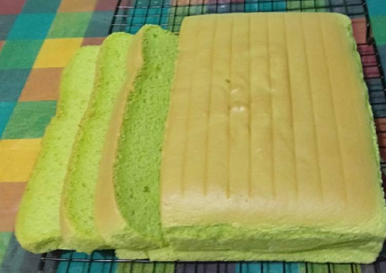 Resep: Ogura Japanese cake pandan enak