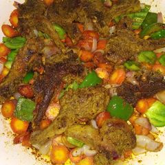 Mutton Ribs stir fry A picture of Mutton Ribs stir fry.