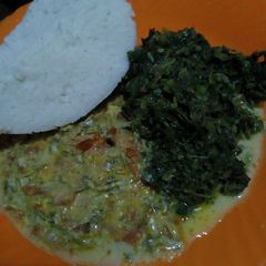 A picture of Stewed omena with milk.