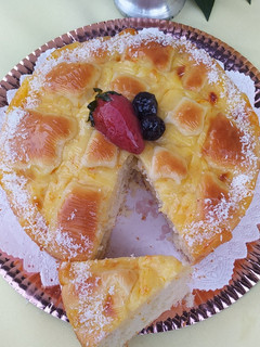 Una foto de Torta matera de naranja