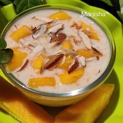 A picture of Mango Oats Porridge (Instant 5min Healthy Dish).