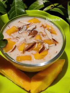 A picture of Mango Oats Porridge (Instant 5min Healthy Dish).