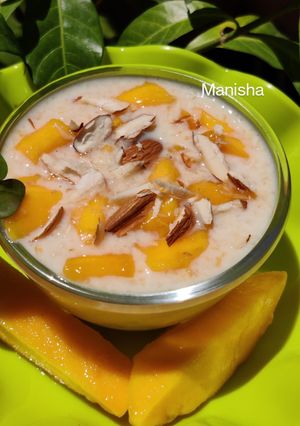 A picture of Mango Oats Porridge (Instant 5min Healthy Dish).